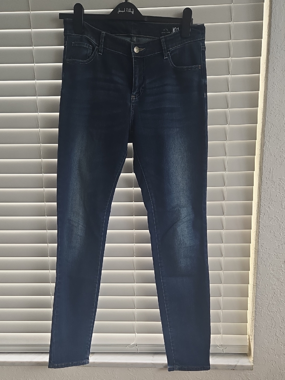 Armani EXCHANGE Dark Blue Women's Super Skinny Jeans - Classic Stretch Denim